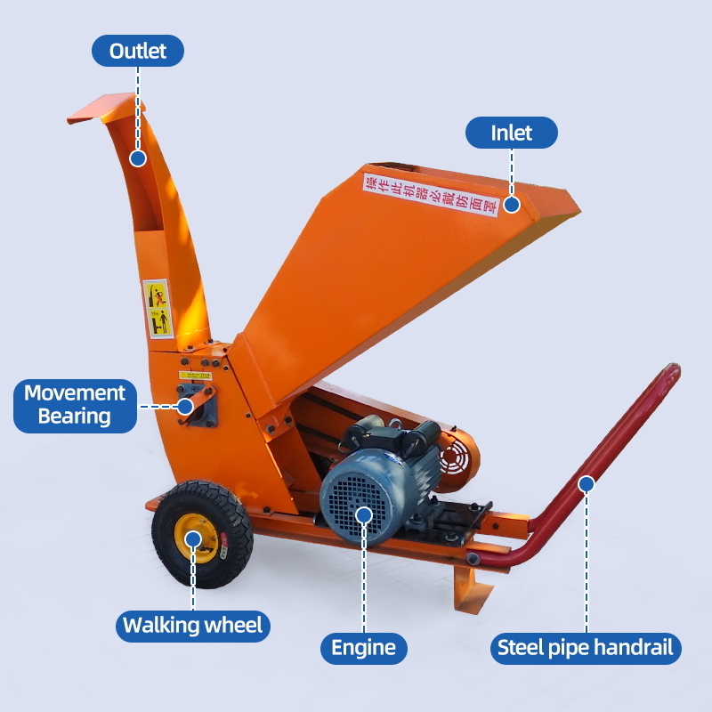 Tractor PTO Driven Wood Shredder Chipper Processing Machine Crusher Price