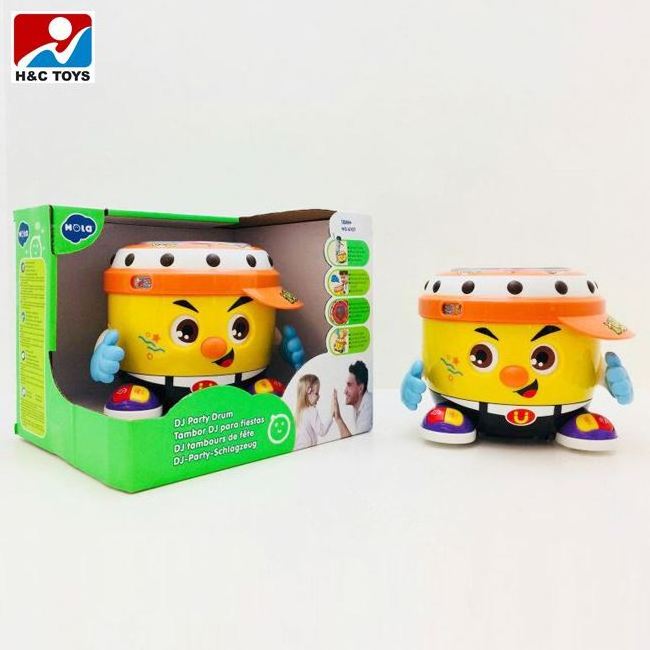 baby toy Huile Toys DJ Bongo brands kids music dance drum toy drum set