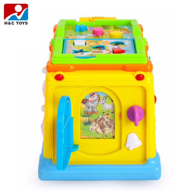 Huile / Hola toys intelligent baby school bus toy with light and music