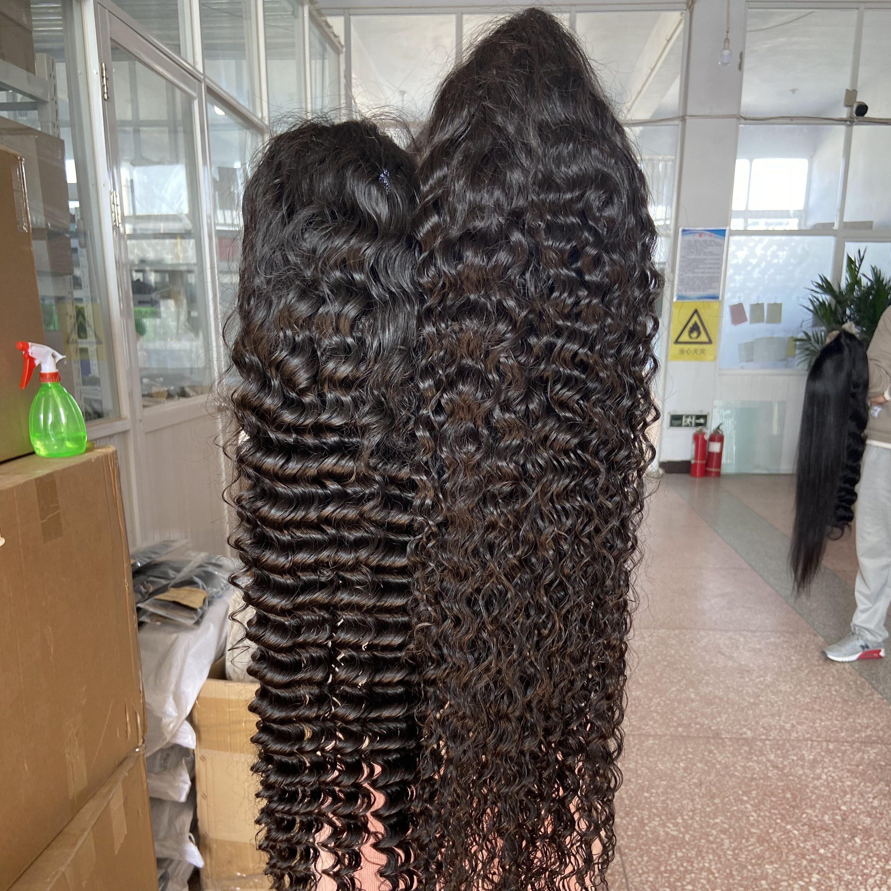 Wholesale Pre Plucked HD Transparent Front Lace Wig 100% Virgin Human Hair,360 Lace Frontal Wig,13x6 Full Lace Human Hair Wigs