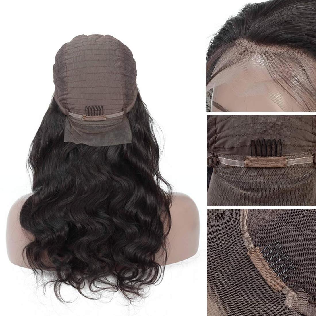 26 Inches Lace Frontal Human Virgin Hair Wigs Malaysian Body Wave Lace Front Wig 40