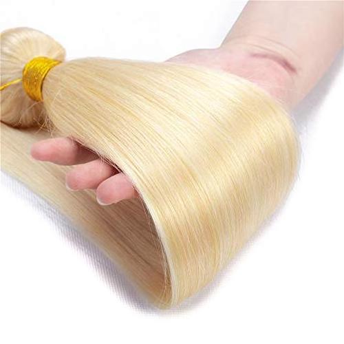 Wholesale 613 Cuticle Aligned Virgin Hair,Russian Blonde Virgin Human Hair Bundles With Closure Free Sample Human Hair Extension