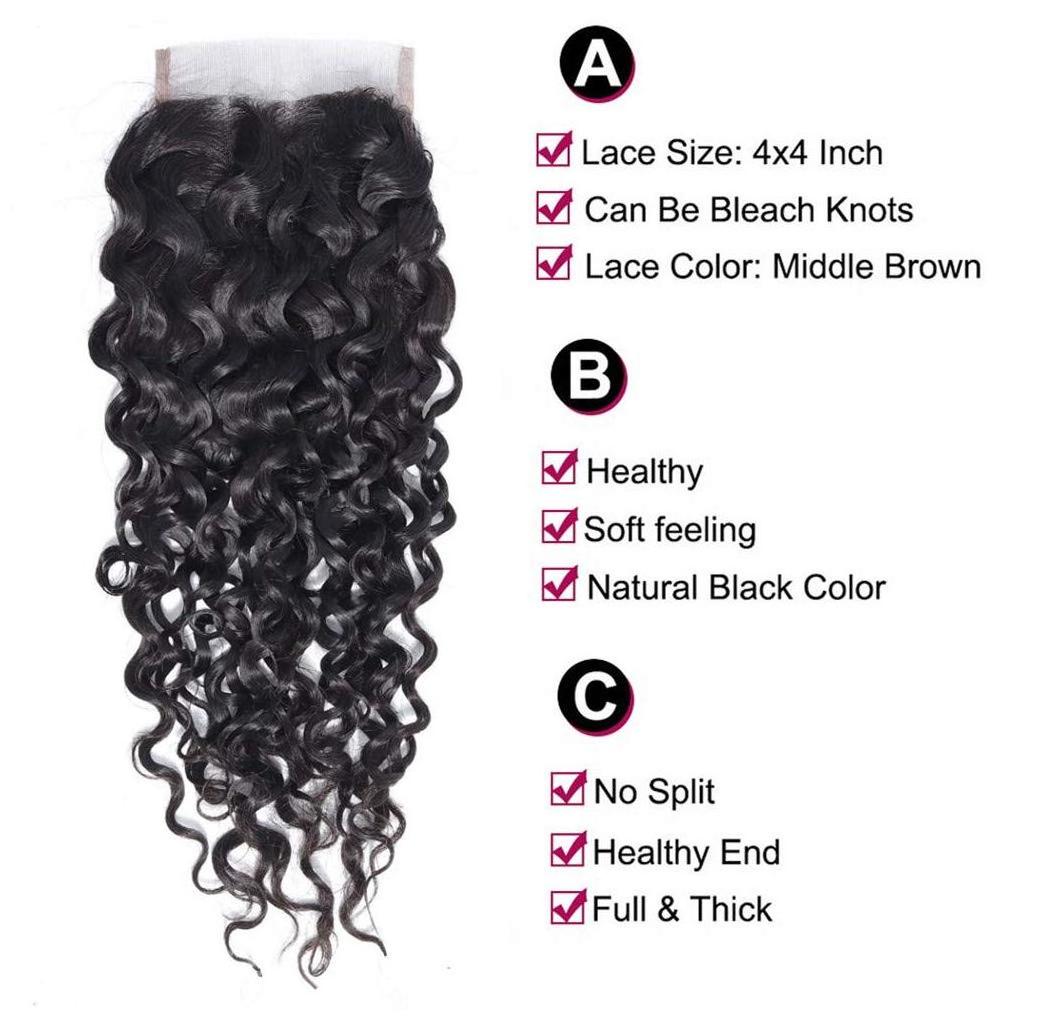 Uniky brazilian Water Wave Human Hair 10 Bundles Wet and Wavy Curly Hair Water Wave Virgin Hair weaving