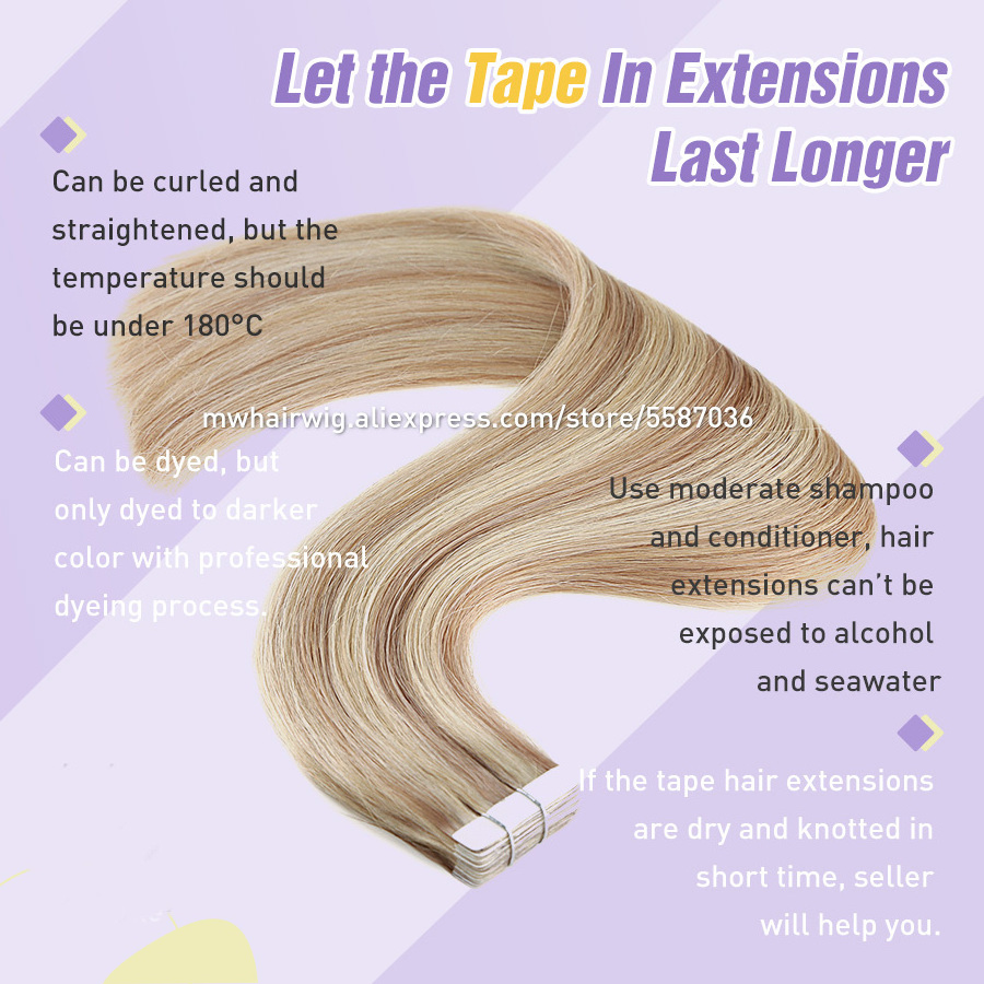 Wholesale raw indian hair  9A Russian Remy Extensions Double Drawn Tape In Hair Extensions Virgin Human Tape Hair