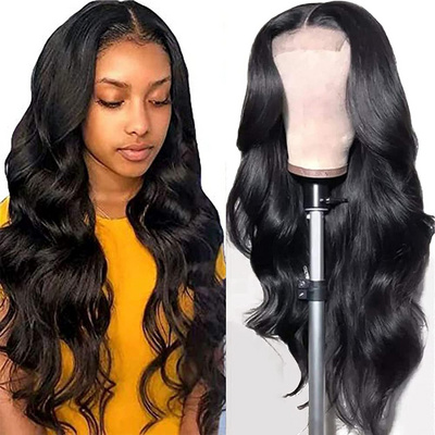 26 Inches Lace Frontal Human Virgin Hair Wigs Malaysian Body Wave Lace Front Wig 40" Body Wave Indian Hair Lace Front Wig