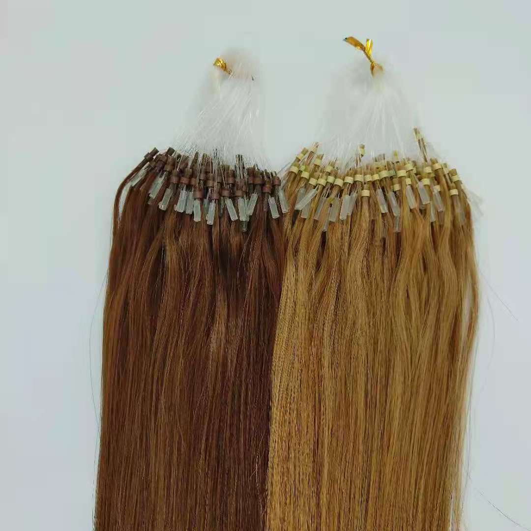 Factory Price Chinese Hair Remy Double Drawn Micro Link  Hair Micro Loop Hair Extensions