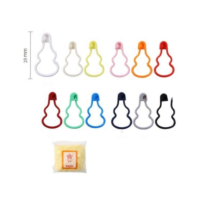 Mix Color Plastic Resin Clip Locking Stitch Markers Crochet Latch Knitting Tools Needle Clip Hook