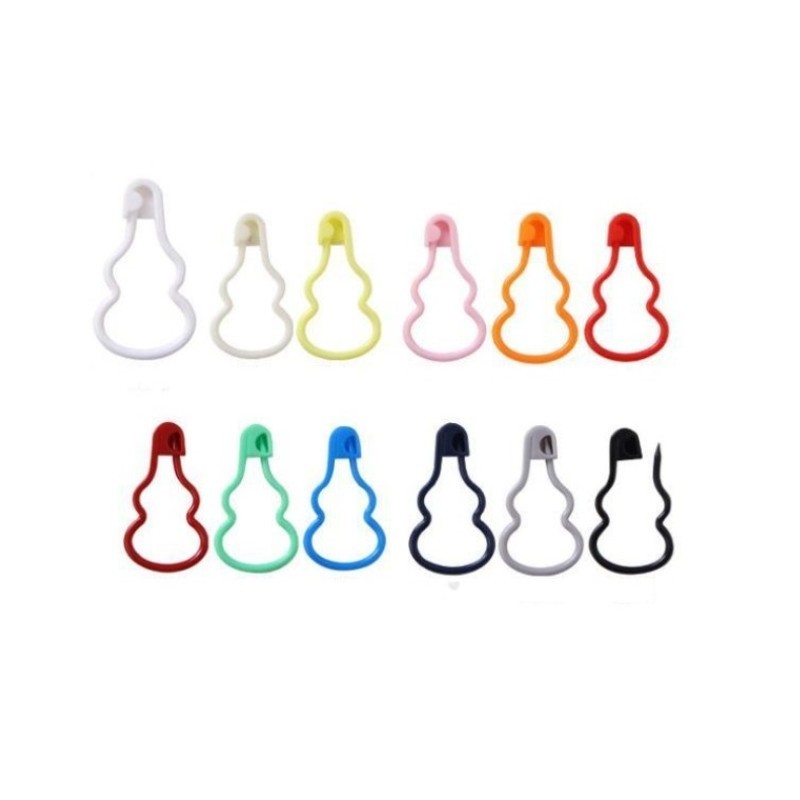 Mix Color Plastic Resin Clip Locking Stitch Markers Crochet Latch Knitting Tools Needle Clip Hook