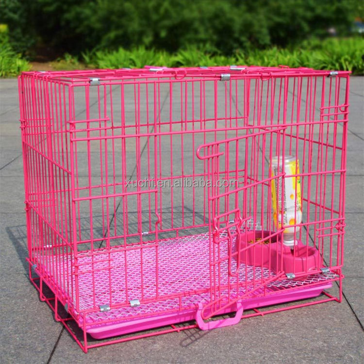 Wholesale Metal Iron Wire Pet Dog Crate Folding Pet Dog Cage dog kennels cages