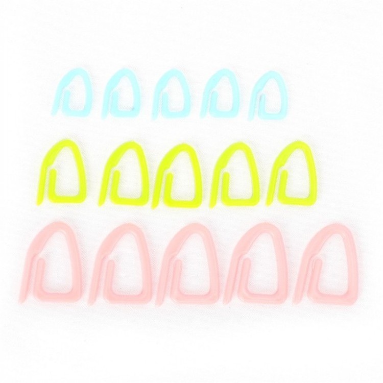 3 Sizes 15pcs Plastic Knitting Tools Locking Stitch Markers Crochet Latch Knitting Tools Needle Clip Hook