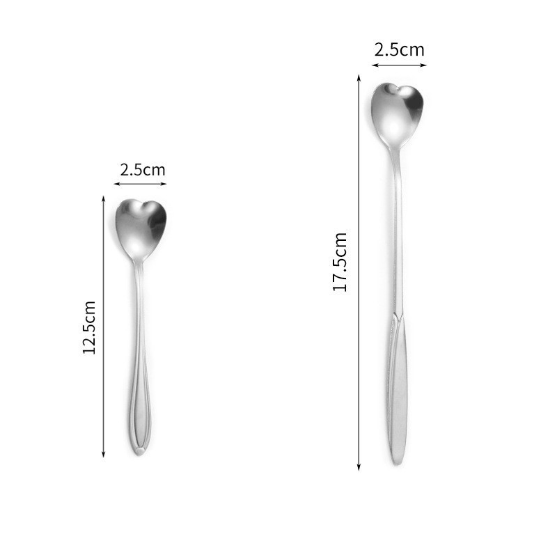 Popular Custom Mini Small Long Handled 304 Stainless Steel Rose Gold Teaspoon Metal Dessert Tea Spoon