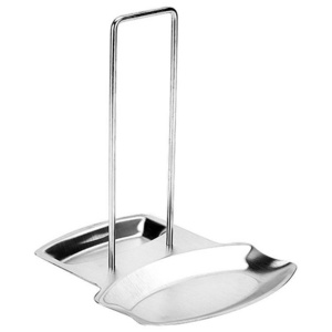 OEM/ODM Wholesale Gold Stainless Steel Table Spoon Rack Metal Holder Silver Serving Kitchen Ladle Ceramic Spoon Rest