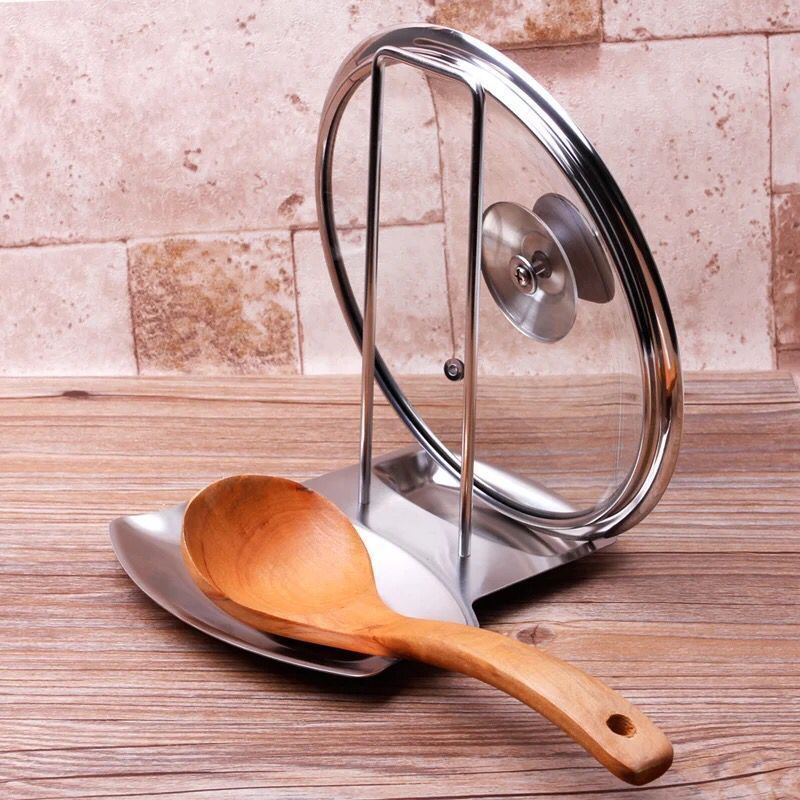 OEM/ODM Wholesale Gold Stainless Steel Table Spoon Rack Metal Holder Silver Serving Kitchen Ladle Ceramic Spoon Rest