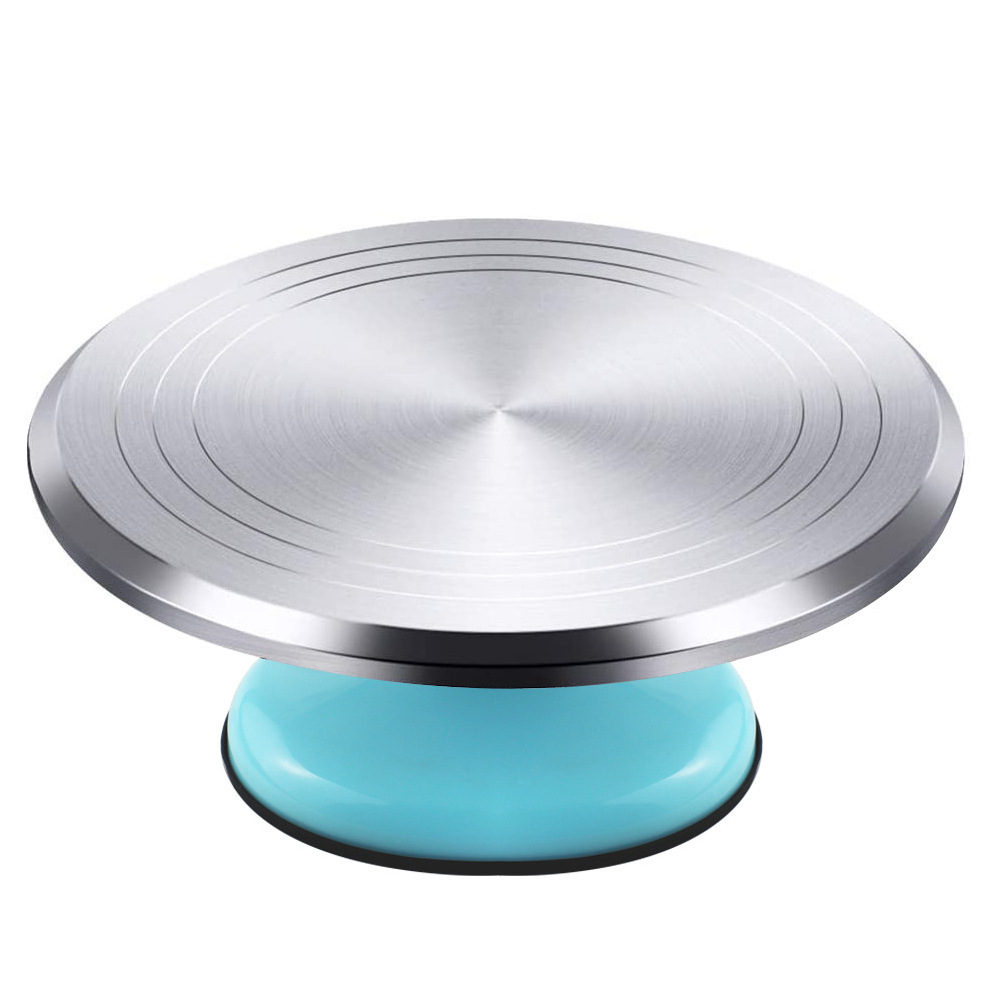 Stainless Steel Cake Turntable Revolving Stand Decorating Kit Display Stand Baking Tools For Cookies Cup Turntable