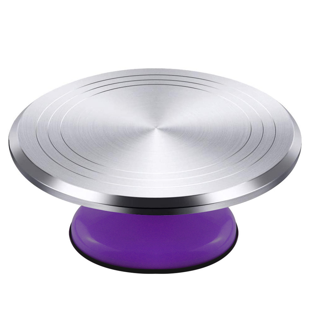 Stainless Steel Cake Turntable Revolving Stand Decorating Kit Display Stand Baking Tools For Cookies Cup Turntable