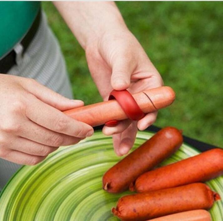 Wholesale Manual Sausage Cutter Spiral Barbecue Hot Dogs Cutter Slicer Tool In Food Grade Plastic Material