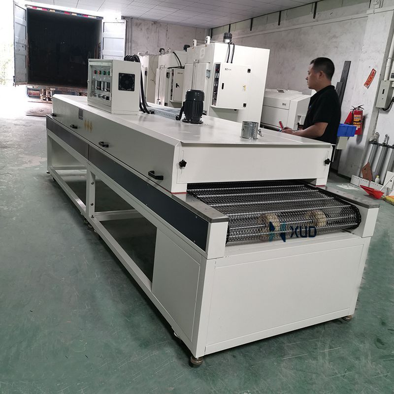 Precision hot air oven ir drying tunnel oven for  ink drying Screen printing Conveyor Belt Dryer drying conveyor line