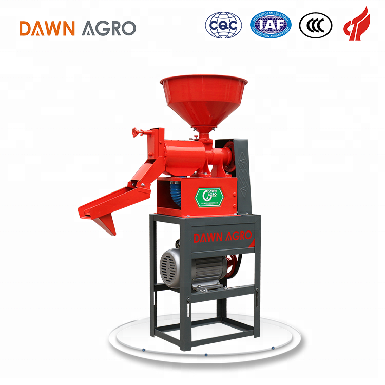 DAWN AGRO Small Rice Milling Machine Mill Rice Husk Making Cracked Corn Machinery for Home Use Rice Miller