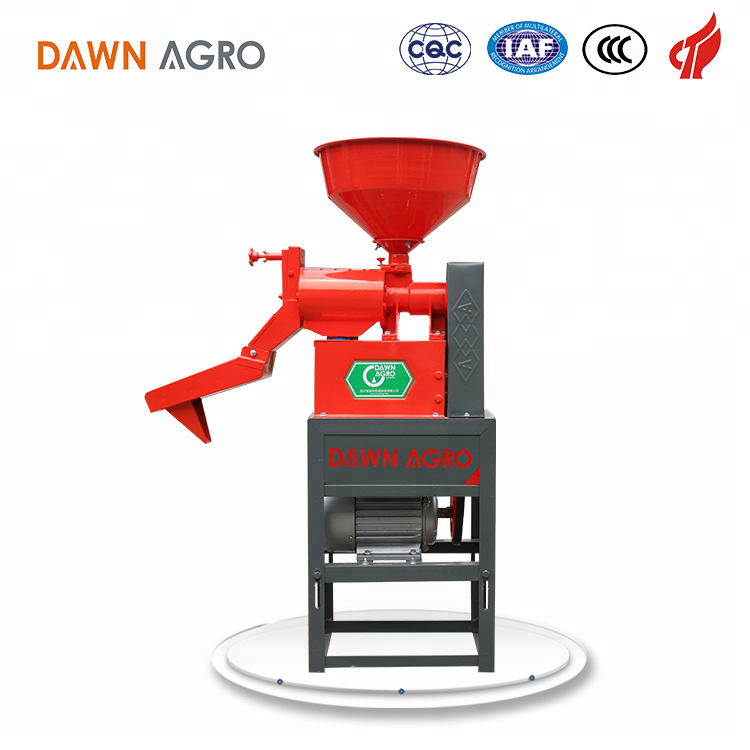 DAWN AGRO Small Rice Milling Machine Mill Rice Husk Making Cracked Corn Machinery for Home Use Rice Miller