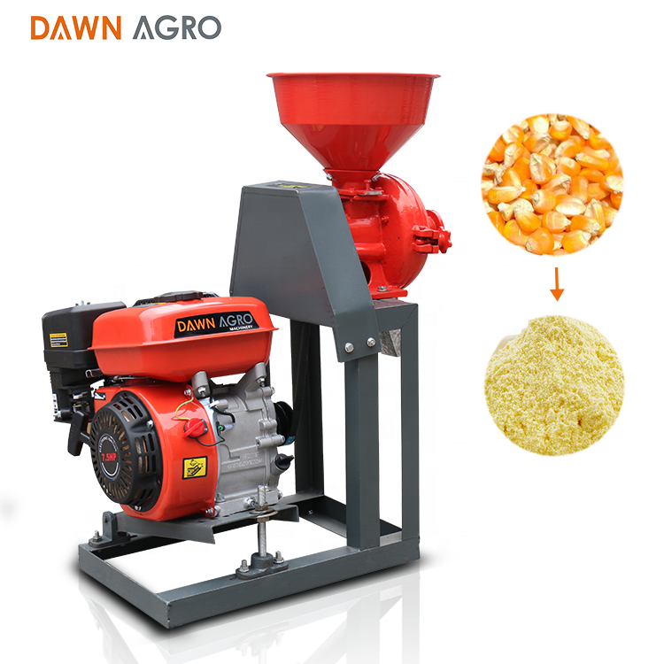 DAWN AGRO Small Animal Feed Grinder Wheat Flour Mill Machine Milling Corn Grits Spicy Grinding Machinery