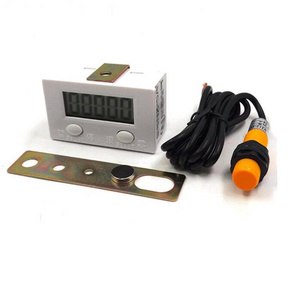 New 5-digit Digital Punch Electronic Counter Magnetic Inductive LCD Display Proximity Switch Round Powerful Magnet