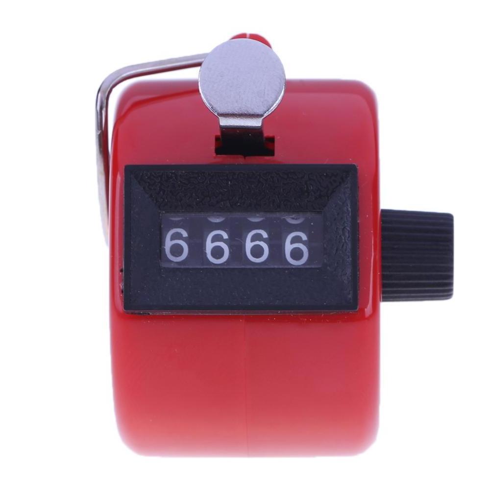 4 Digit Number Mini Hand Held Tally Counter Digital Golf Clicker Manual Training Counting Max. 9999 Counter