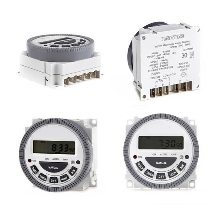 high quality Digital Programmable Digital Timer Switch CN304A 12V/24V/110V/220V Internal Battery Automatic