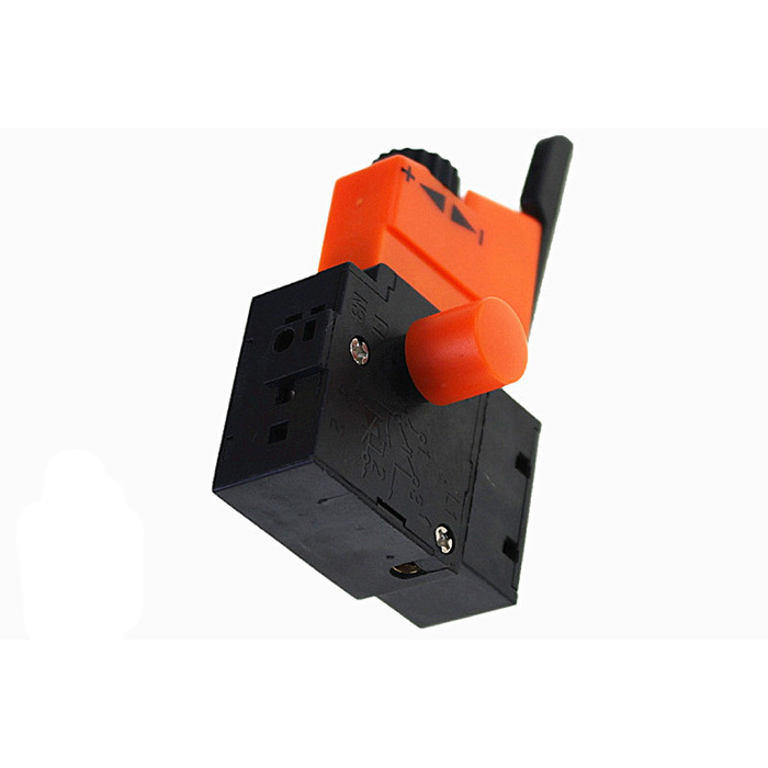 FA2-6/1BEK Orange+Black 6A 250V 5E4 Lock on Power Tool Electric Drill Speed Control Trigger Button Switch