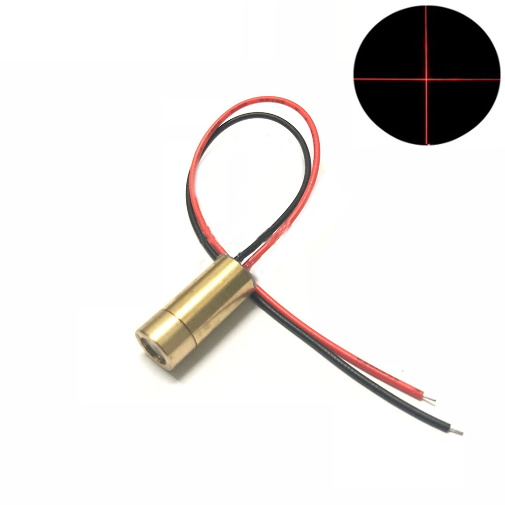 650nm 5mW 3V/5V 9mm Cross Line Dot 9*21mm Industrial MINI Laser Module Red Locate Laser Head LD Module Laser