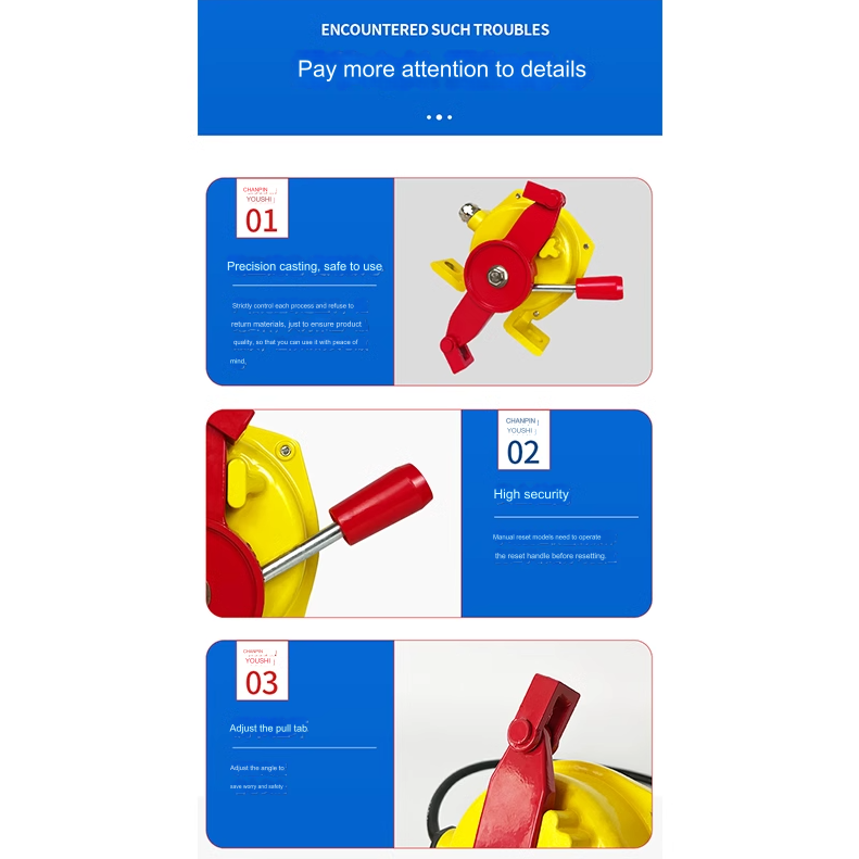 Explosion proof manual two-way pull rope switch KBW-220L belt conveyor emergency stop pull rope switch