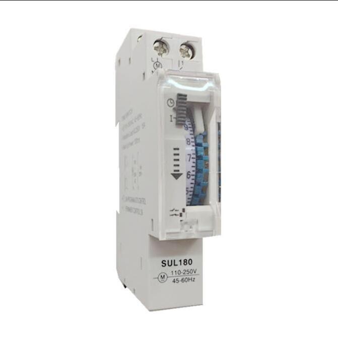 Mechanical Analog Time Switch 24 Hour 110V/220-240VAC Mechanical Programmable DIN Rail Time Switch