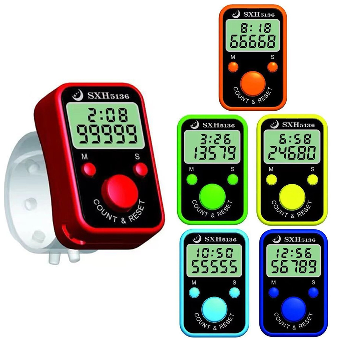 finger counter chanting electronic counter with time ring chanting register no color choice randomly send