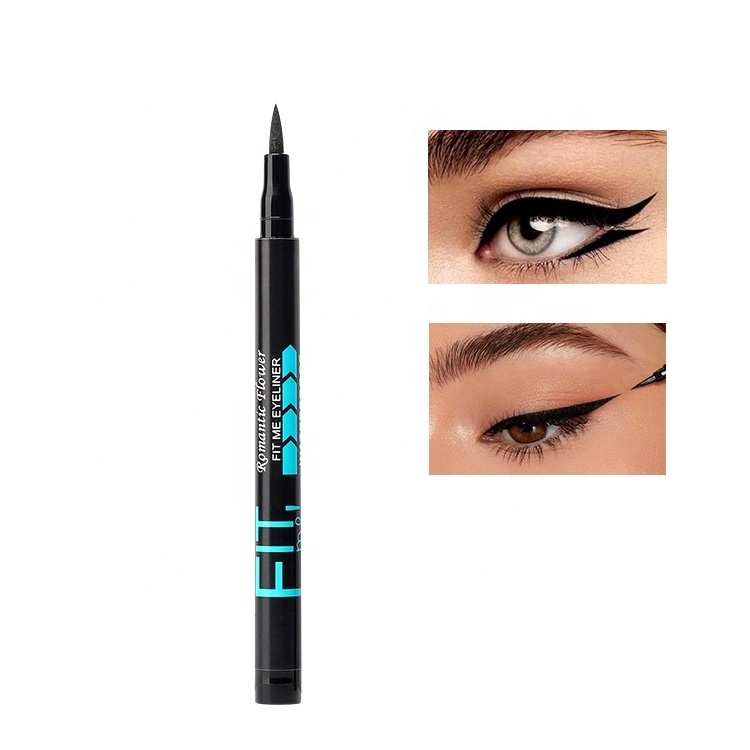 Waterproof eyeliner glue pen private label  2022 New Magic romantic flower black Eyeliner pen in stock