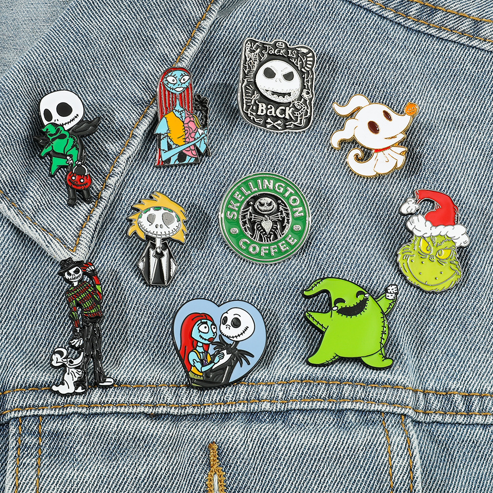 Halloween Wholesale metal crafts cute enamel pins Custom hat pins brooch lapel pins