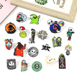 Halloween Wholesale metal crafts cute enamel pins Custom hat pins brooch lapel pins