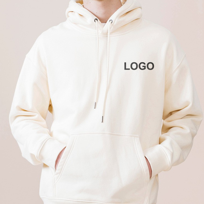 Custom Design High Quality Men's Plus Size 100% Cotton Sweatshirt Pullover Performance Hoodies