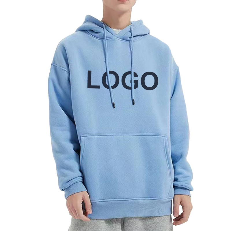 Custom Design High Quality Men's Plus Size 100% Cotton Sweatshirt Pullover Performance Hoodies