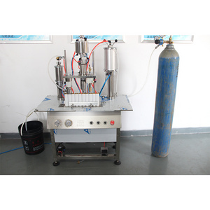 Aerosol Body Spray Deodorant Can Filling Making Machine 3 in 1 Aerosol Filling Machine Normal Pressure Filling Gas Liquid