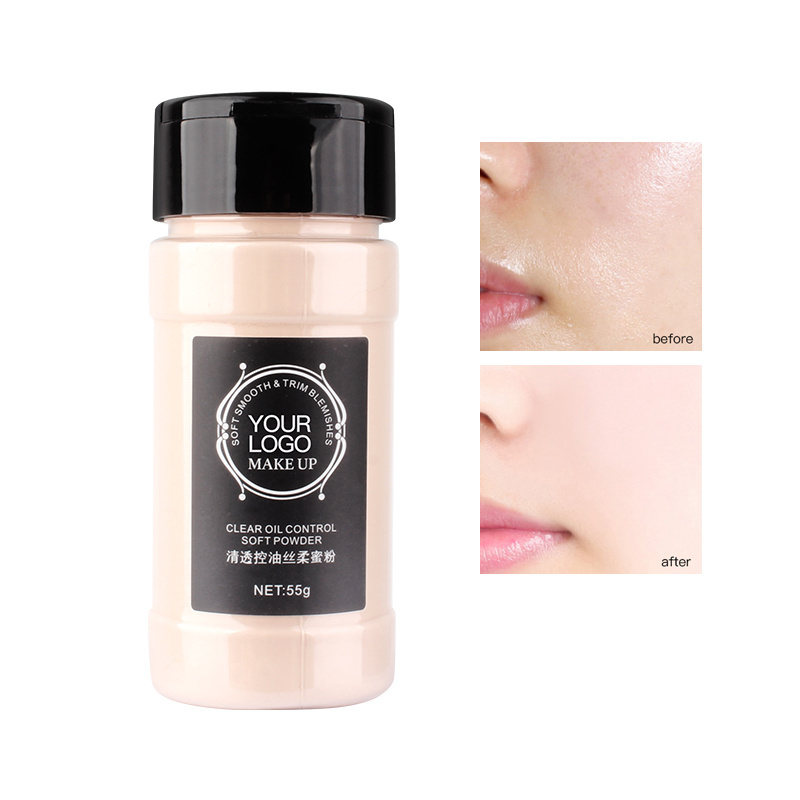 private label shaker top bottle  face makeup finishing powder no color no pigment no perfume powder  loose setting powder