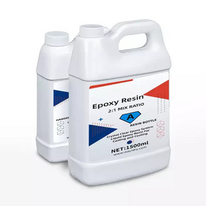 Crystal Clear Liquid Epoxy Resin AB Glue for Wood paint and coating used in river table 1:1 Epoxy Resin for Art Painting