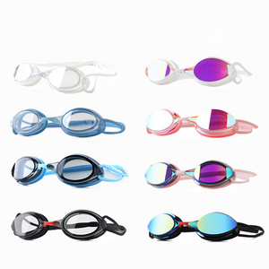 Professional Racing Customized Logo No Leaking Anti Fog UV Protection Adult Swimming Goggles