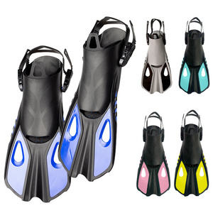 2022 scuba diving equipment swimming equipment short blade fins with tpr swim fins diving