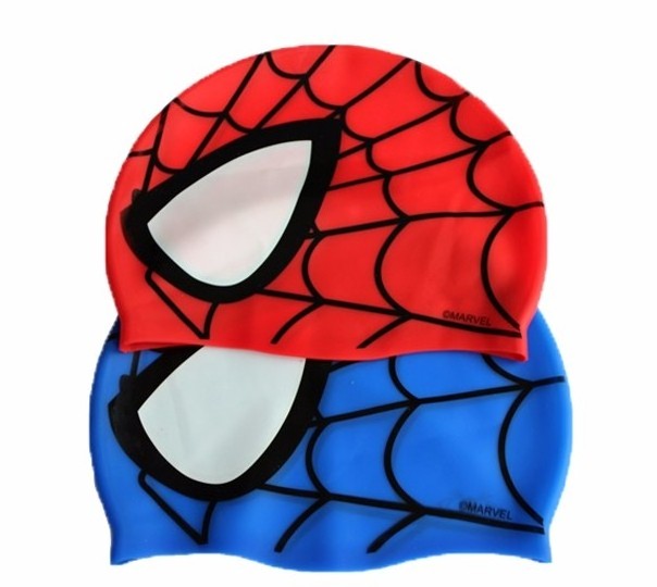 Spiderman Kids Swimming Hat  Cartoon Swimming Cap No Leak Silicone Swim Cap