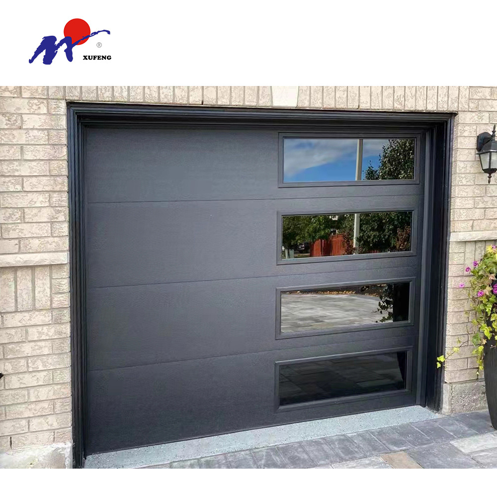 Broken Bridge Style American Panel Lift Single Track Used Smart Garage Doors Panels Sale