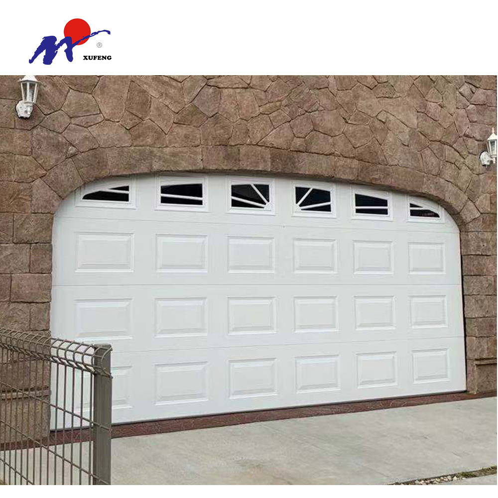 Broken Bridge Style American Panel Lift Single Track Used Smart Garage Doors Panels Sale