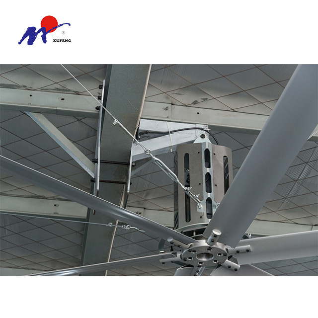 Big HVLS Industrial Electric 24ft Giant Ceiling Fan For Warehouse