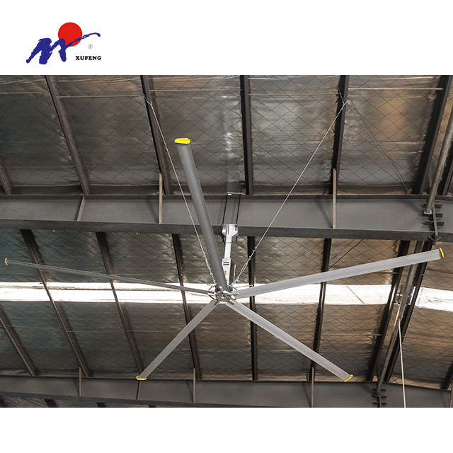 Big HVLS Industrial Electric 24ft Giant Ceiling Fan For Warehouse