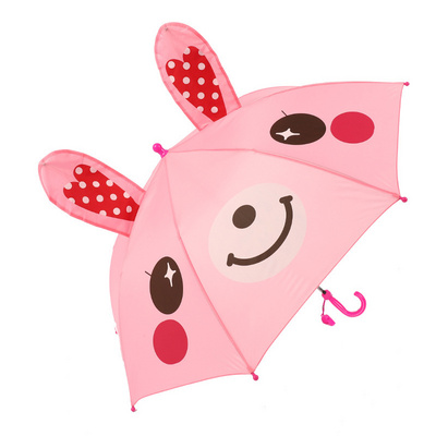 Custom Logo Children's Animal Umbrella Cute Cartoon Parasol Animal Ears Stereo Umbrella For Children Kids