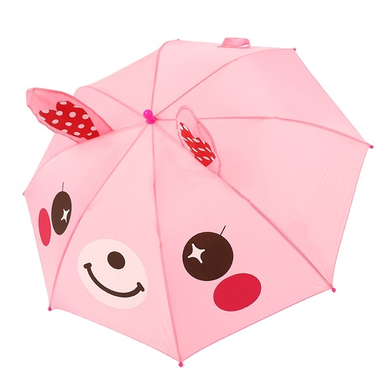 Custom Logo Children's Animal Umbrella Cute Cartoon Parasol Animal Ears Stereo Umbrella For Children Kids