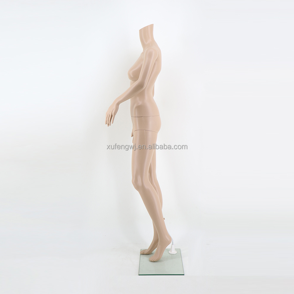 FB-3F hot sale cheap skin color stand display sexy female mannequin without head